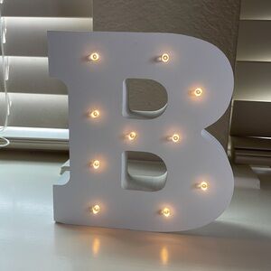 Letter B decor